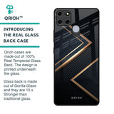 Sleek Golden & Navy Glass Case for Realme C12