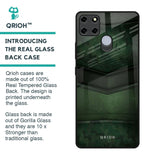 Green Leather Glass Case for Realme C12
