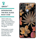 Lines Pattern Flowers Glass Case for Realme C12
