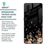 Floating Floral Print Glass Case for Oppo Find X2