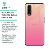 Pastel Pink Gradient Glass Case For Oppo Find X2