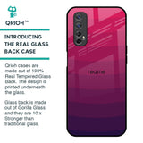 Wavy Pink Pattern Glass Case for Realme 7