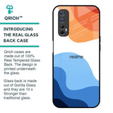 Wavy Color Pattern Glass Case for Realme 7