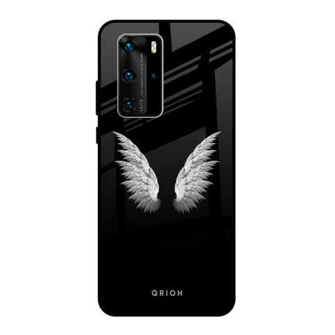 White Angel Wings Huawei P40 Pro Glass Back Cover Online