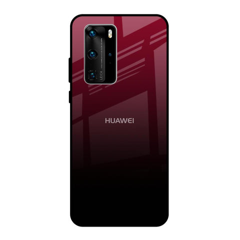 Wine Red Huawei P40 Pro Glass Back Cover Online