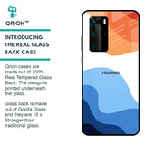 Wavy Color Pattern Glass Case for Huawei P40 Pro