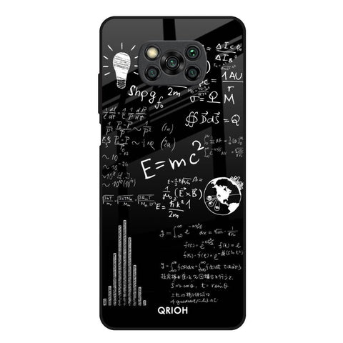 Funny Math Poco X3 Glass Back Cover Online