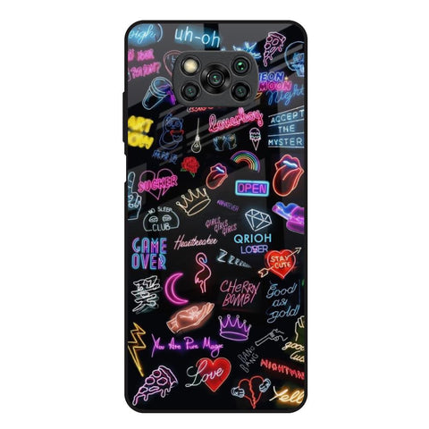 Accept The Mystery Poco X3 Glass Back Cover Online