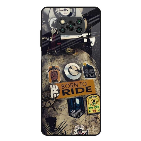 Ride Mode On Poco X3 Glass Back Cover Online