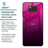 Purple Ombre Pattern Glass Case for Poco X3