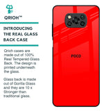 Blood Red Glass Case for Poco X3