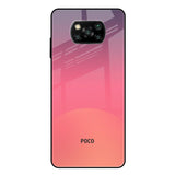 Sunset Orange Poco X3 Glass Cases & Covers Online