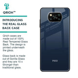 Overshadow Blue Glass Case For Poco X3