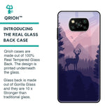 Deer In Night Glass Case For Poco X3