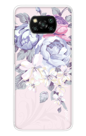 Floral Bunch Poco X3 Back Cover