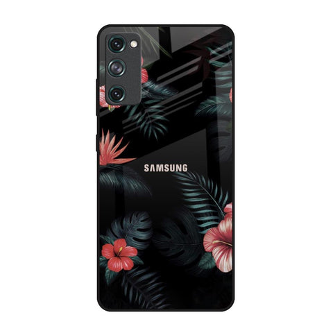 Tropical Art Flower Samsung Galaxy S20 FE Glass Back Cover Online