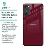 Classic Burgundy Glass Case for Samsung Galaxy S20 FE