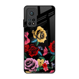 Floral Decorative Xiaomi Mi 10T Pro Glass Back Cover Online