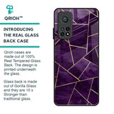 Geometric Purple Glass Case For Xiaomi Mi 10T Pro