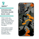 Camouflage Orange Glass Case For Xiaomi Mi 10T Pro