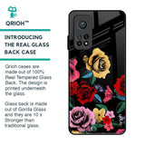 Floral Decorative Glass Case For Xiaomi Mi 10T Pro