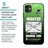 Zoro Wanted Glass Case for iPhone 12