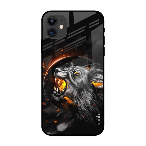 Aggressive Lion iPhone 12 mini Glass Back Cover Online
