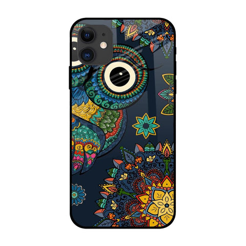 Owl Art iPhone 12 mini Glass Back Cover Online