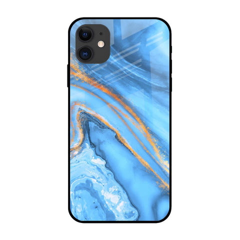Vibrant Blue Marble iPhone 12 mini Glass Back Cover Online