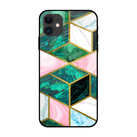 Seamless Green Marble iPhone 12 mini Glass Back Cover Online