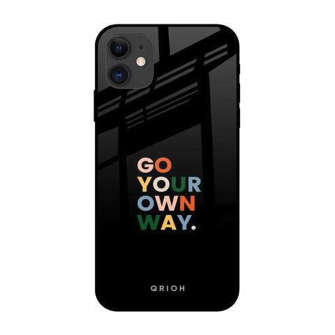 Go Your Own Way iPhone 12 mini Glass Back Cover Online