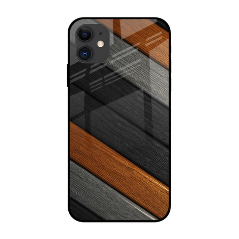 Tri Color Wood iPhone 12 mini Glass Back Cover Online