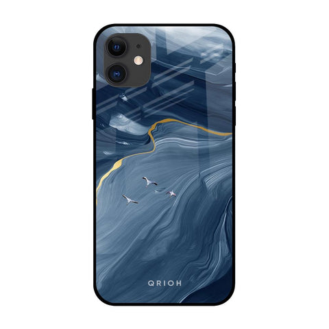 Deep Ocean Marble iPhone 12 mini Glass Back Cover Online