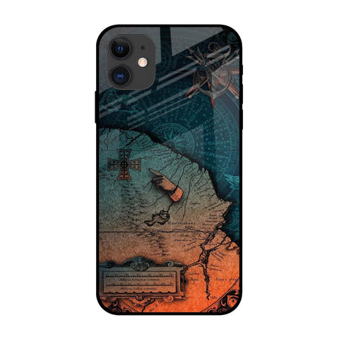 Geographical Map iPhone 12 mini Glass Back Cover Online
