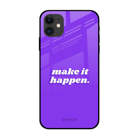 Make it Happen iPhone 12 mini Glass Back Cover Online