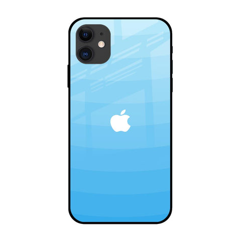 Wavy Blue Pattern iPhone 12 mini Glass Back Cover Online