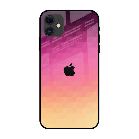 Geometric Pink Diamond iPhone 12 mini Glass Back Cover Online