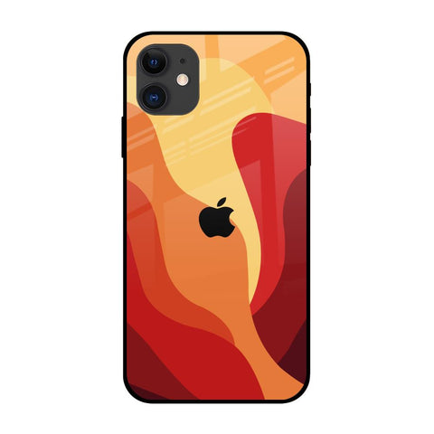 Magma Color Pattern iPhone 12 mini Glass Back Cover Online