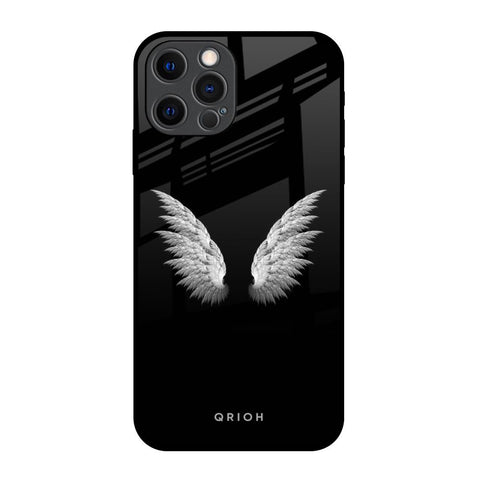 White Angel Wings iPhone 12 Pro Glass Back Cover Online