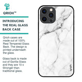 Modern White Marble Glass Case for iPhone 12 Pro