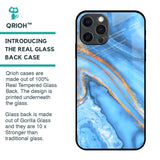 Vibrant Blue Marble Glass Case for iPhone 12 Pro Max