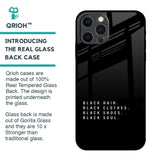 Black Soul Glass Case for iPhone 12 Pro Max