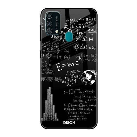 Funny Math Samsung Galaxy F41 Glass Back Cover Online