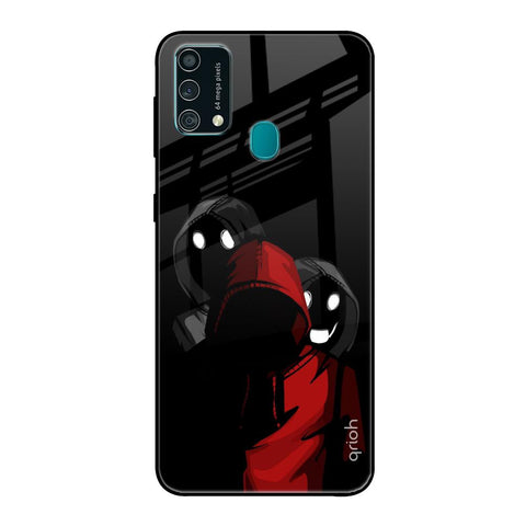 Shadow Character Samsung Galaxy F41 Glass Back Cover Online