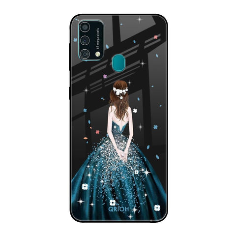 Queen Of Fashion Samsung Galaxy F41 Glass Back Cover Online