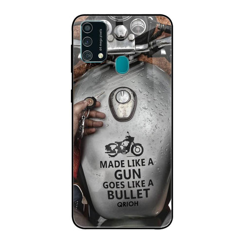 Royal Bike Samsung Galaxy F41 Glass Back Cover Online