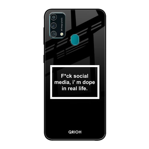 Dope In Life Samsung Galaxy F41 Glass Back Cover Online