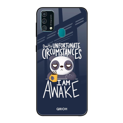 Struggling Panda Samsung Galaxy F41 Glass Back Cover Online