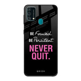 Be Focused Samsung Galaxy F41 Glass Back Cover Online