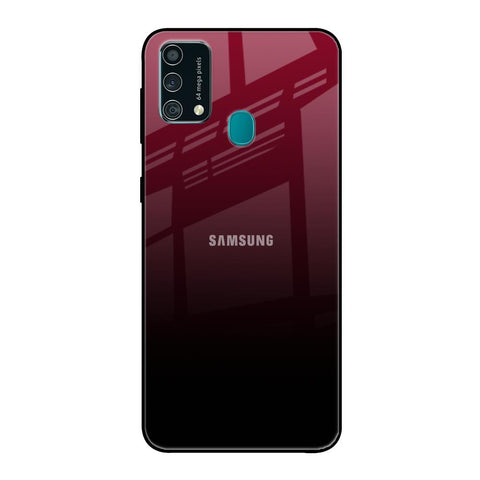 Wine Red Samsung Galaxy F41 Glass Back Cover Online